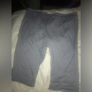 Women’s Target Lightweight Blue & White Stripe Lounge Capri Drawstring 2XL New